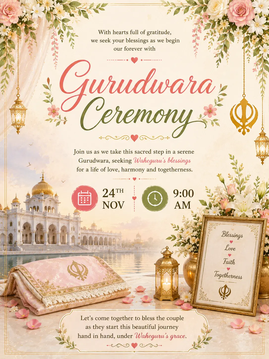 The Gurudwara ceremony