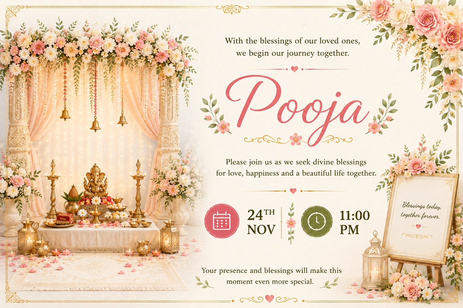 The wedding Pooja