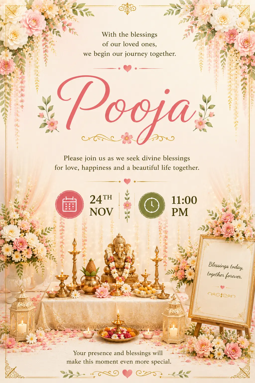 The wedding Pooja