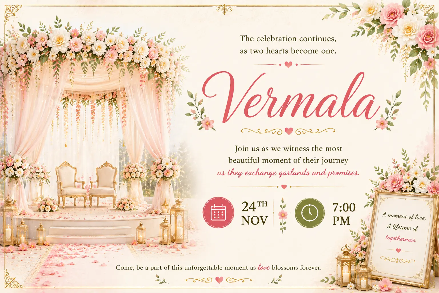 The Varmala garland exchange